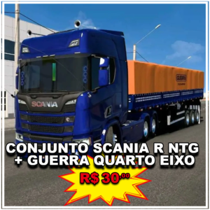 Conjunto Scania R NTG + Guerra 4 Eixos